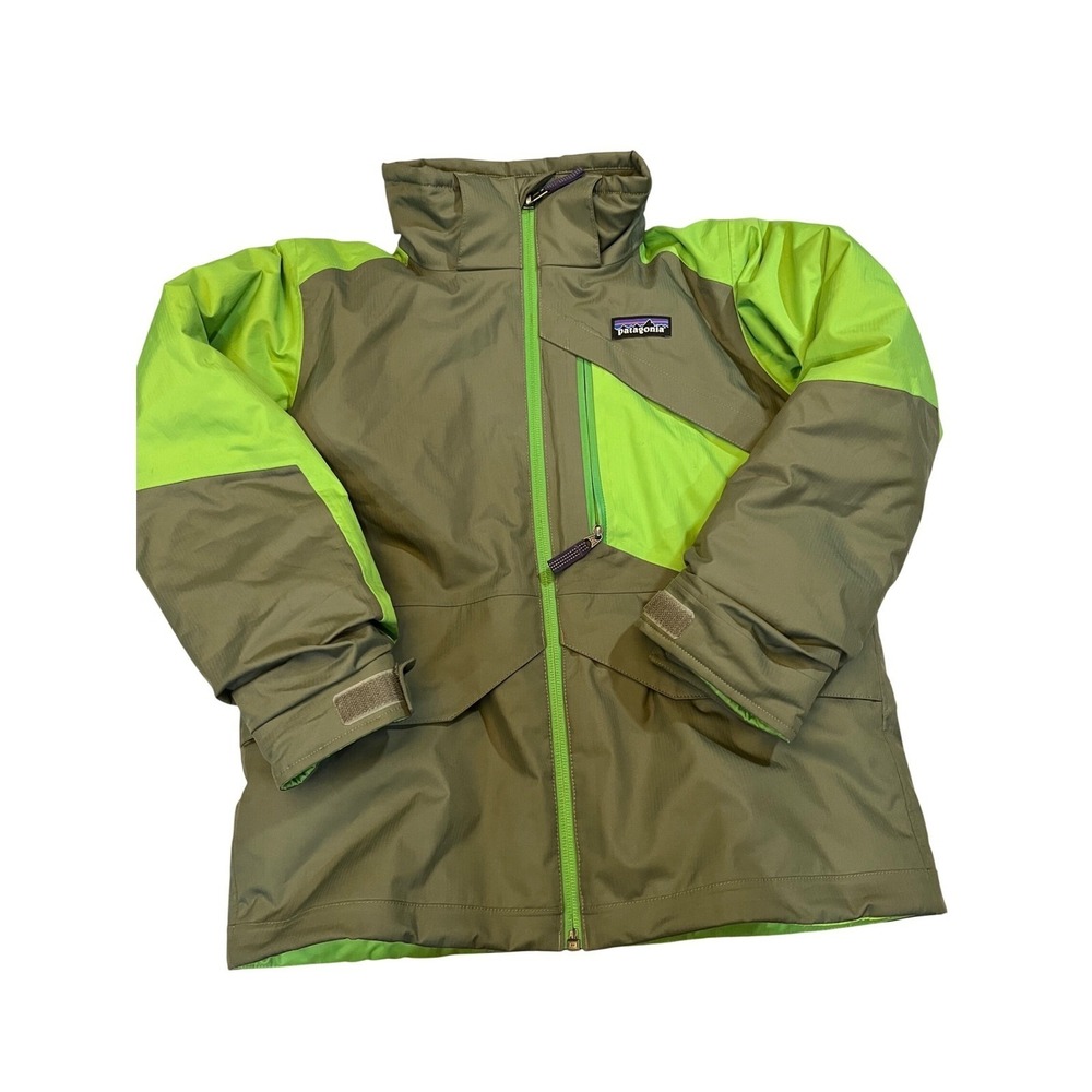 Patagonia Ski Snowboard Jacket boys S 7-8 Green‎ Insulated Waterproof snowshot